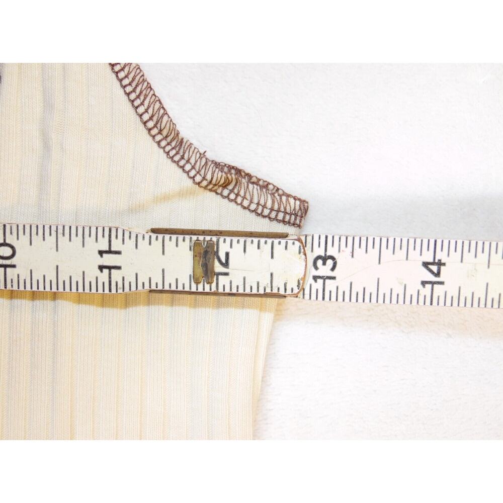 BDG Urban Outfitters Tank Top Womens S Tan Notch Neck Crop NWT - Picture 7 of 7